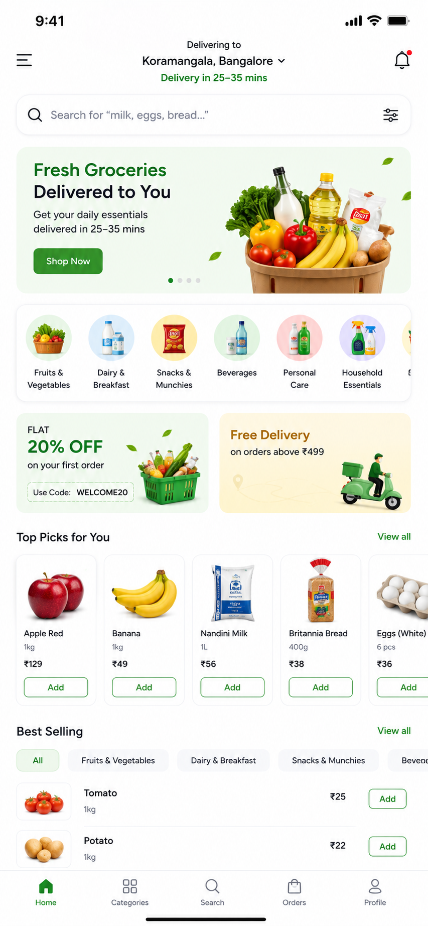 Grocery Delivery App