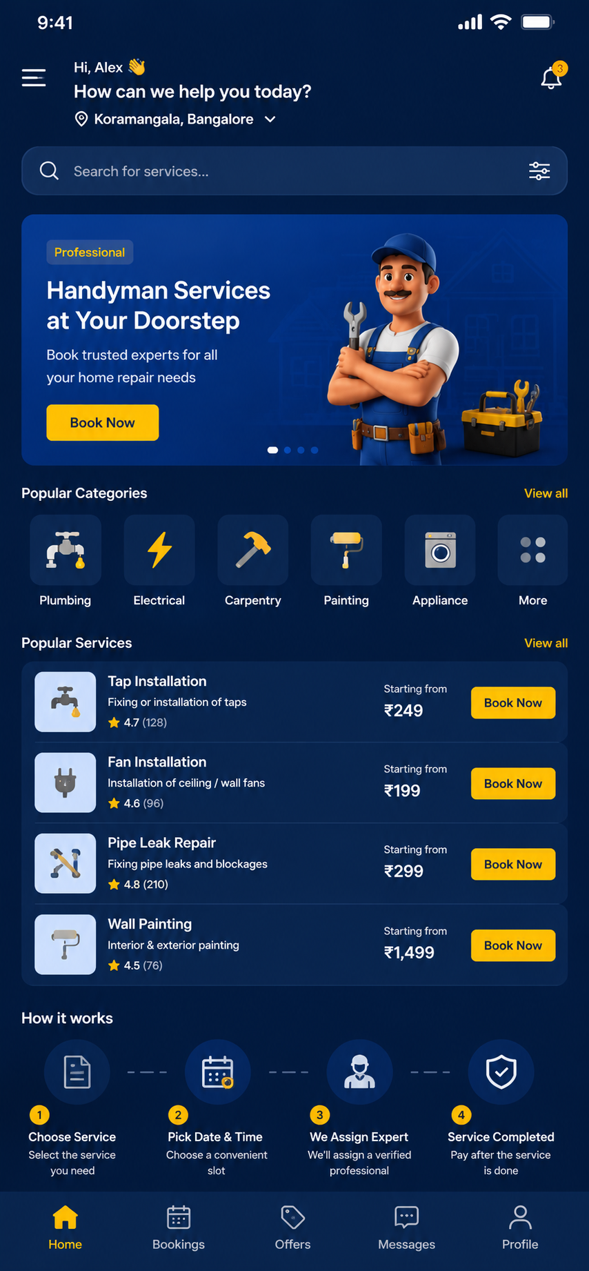 Handyman Booking App